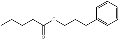 3-phenylpropyl valerate Struktur