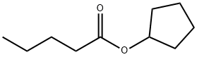 Pentanoic acid, cyclopentyl ester (9CI) Structure