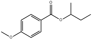 Benzoic acid, 4-Methoxy-, 1-Methylpropyl ester Struktur