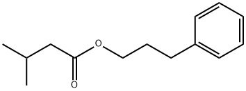 3-メチルブタン酸3-フェニルプロピル 化学構造式