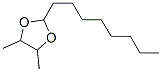 4,5-dimethyl-2-octyl-1,3-dioxolane,5452-11-9,结构式