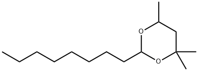 4,4,6-trimethyl-2-octyl-1,3-dioxane Structure