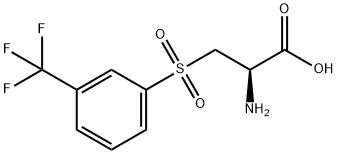 2-amino-3-[3-(trifluoromethyl)phenyl]sulfonyl-propanoic acid Structure