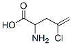 2-amino-4-chloro-pent-4-enoic acid Struktur