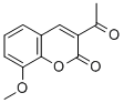 3-乙酰基-8-甲氧基-2H-色烯-2-酮 结构式