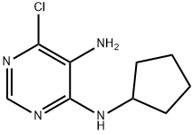 6-chloro-N4-cyclopentylpyrimidine-4,5-diamine 化学構造式