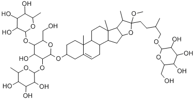 甲基原薯蓣皂甙 结构式