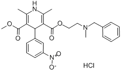 2-(Benzylmethylamino)ethylmethyl-1,4-dihydro-2,6-dimethyl-4-(3-nitrophenyl)pyridin-3,5-dicarboxylatmonohydrochlorid