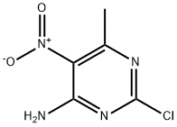 4-AMINO-2-CHLORO-6-METHYL-5-NITROPYRIMIDINE 化学構造式