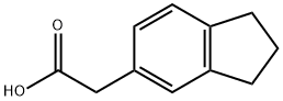 2,3-DIHYDRO-1H-INDEN-5-YLACETIC ACID 化学構造式