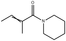 1-(2-methyl-1-oxobut-2-enyl)piperidine Struktur