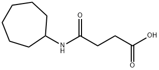 4-(环庚烷氨基)-4-氧代-丁酸, 545349-11-9, 结构式