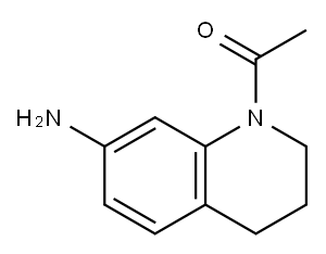 1-(7-氨基-3,4-二氢喹啉-1(2H)-基)乙酮, 545394-33-0, 结构式
