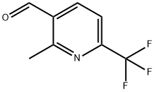 2-メチル-6-(トリフルオロメチル)ピリジン-3-カルボキシアルデヒド 化学構造式
