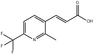 (E)-3-(2-methyl-6-(trifluoromethyl)pyridin-3-yl)acrylic acid, 545394-86-3, 结构式