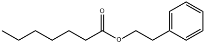 ヘプタン酸2-フェニルエチル 化学構造式