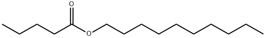 ペンタン酸デシル 化学構造式