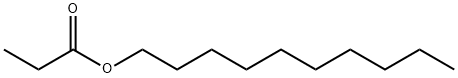 プロピオン酸デシル 化学構造式