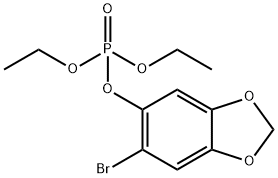 6-bromo-5-diethoxyphosphoryloxy-benzo[1,3]dioxole Structure