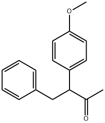 3-(4-methoxyphenyl)-4-phenyl-butan-2-one Struktur