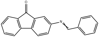 2-(benzylideneamino)fluoren-9-one Structure