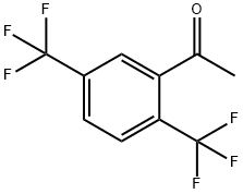 2',5'-ビス(トリフルオロメチル)アセトフェノン 化学構造式