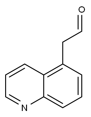 2-(quinolin-5-yl)acetaldehyde Struktur