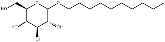 decyl D-glucoside Struktur