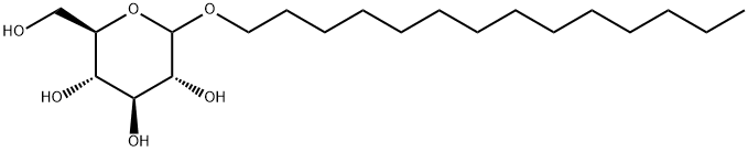 tetradecyl D-glucoside Structure