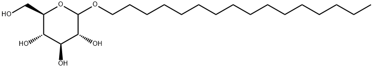 hexadecyl D-glucoside Struktur