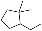 2-エチル-1,1-ジメチルシクロペンタン 化学構造式