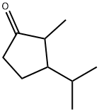 2-Methyl-3-(1-methylethyl)cyclopentanone Struktur