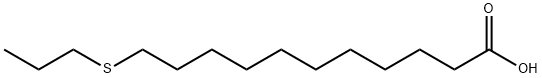 11-propylsulfanylundecanoic acid Structure