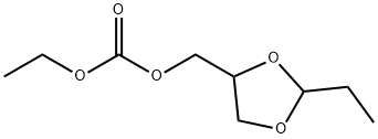 Carbonic acid, ethyl (2-ethyl-1,3-dioxolan-4-yl)methyl ester (9CI) 结构式