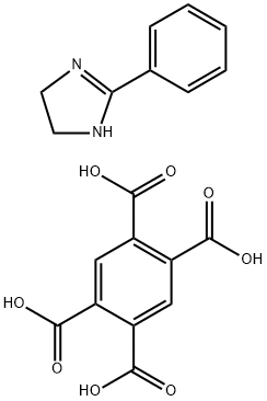 4,5-ジヒドロ-2-フェニル-1H-イミダゾール 1,2,4,5-ベンゼンテトラカルボキシラート 化学構造式