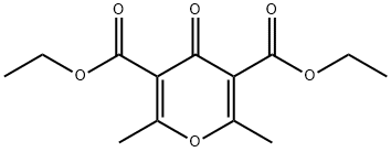 diethyl 2,6-dimethyl-4-oxo-pyran-3,5-dicarboxylate Structure