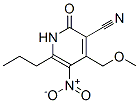 4-(methoxymethyl)-5-nitro-2-oxo-6-propyl-1H-pyridine-3-carbonitrile Struktur
