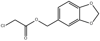 benzo[1,3]dioxol-5-ylmethyl 2-chloroacetate Structure