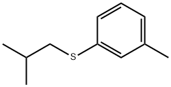 Isobutyl(m-tolyl) sulfide Structure