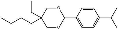 5-butyl-5-ethyl-2-(4-propan-2-ylphenyl)-1,3-dioxane Struktur