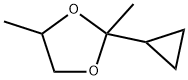 2-cyclopropyl-2,4-dimethyl-1,3-dioxolane,5458-21-9,结构式