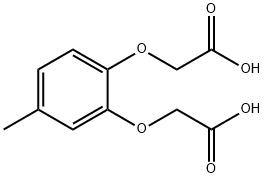 4-甲基苯磷二酚-0,0-乙酸,5458-76-4,结构式
