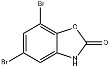 5,7-Dibromobenzoxazol-2(3H)-one 结构式