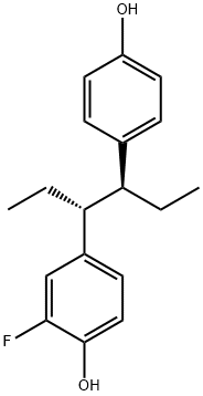 2-fluorohexestrol Struktur
