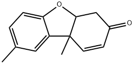 8,9b-dimethyl-4,4a-dihydrodibenzofuran-3-one Struktur