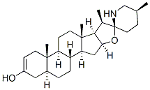 (22S,25S)-5,6-ジデヒドロ-5α-スピロソラン-3β-オール 化学構造式