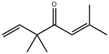 3,3,6-トリメチル-1,5-ヘプタジエン-4-オン 化学構造式