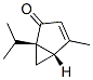 [1R,5S,(-)]-4-メチル-1-イソプロピルビシクロ[3.1.0]ヘキサ-3-エン-2-オン 化学構造式