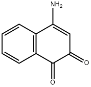 1,2-萘二酮, 4-氨基- 结构式