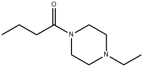 Piperazine, 1-ethyl-4-(1-oxobutyl)- (9CI) 结构式